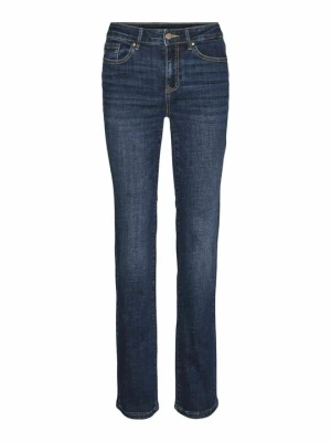 Jeansy Straight Leg Vero Moda ciemnoniebieski