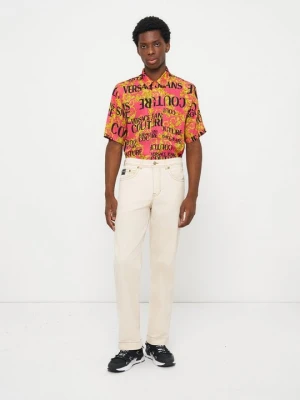 Jeansy Straight Leg Versace Jeans Couture biały