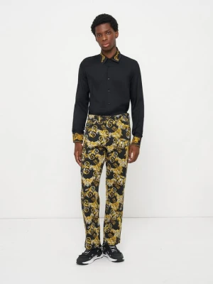 Jeansy Straight Leg Versace Jeans Couture czarny