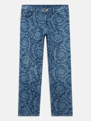 Jeansy Straight Leg Versace niebieski denim