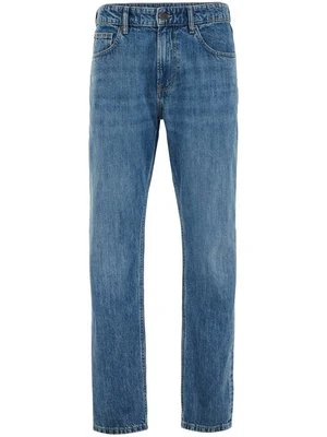 Jeansy Straight Leg WE Fashion granatowy
