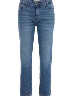 Jeansy Straight Leg WE Fashion niebieski