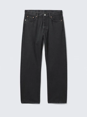 Jeansy Straight Leg Weekday czarny