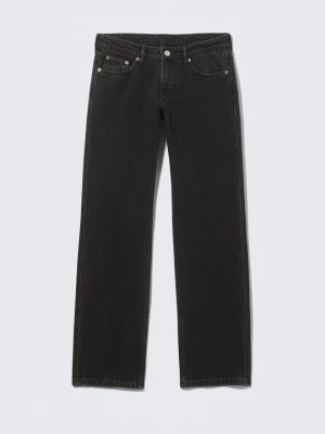 Jeansy Straight Leg Weekday czarny