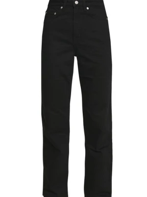Jeansy Straight Leg Weekday czarny