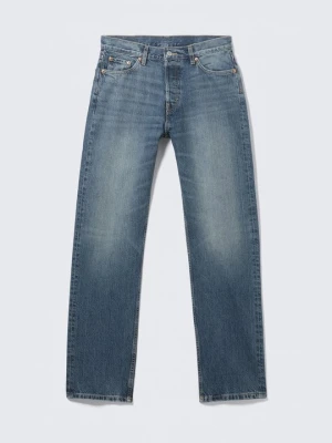 Jeansy Straight Leg Weekday niebieski