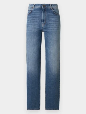 Jeansy Straight Leg Weekend Max Mara niebieski denim