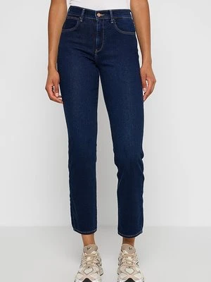 Jeansy Straight Leg Wrangler niebieski