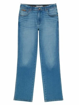 Jeansy Straight Leg Wrangler niebieski denim