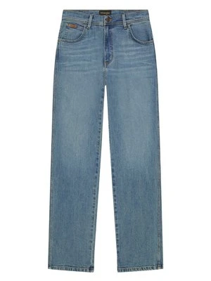 Jeansy Straight Leg Wrangler jasnoniebieski denim