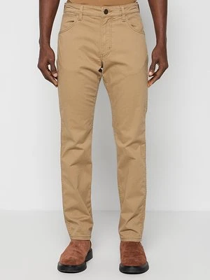 Jeansy Straight Leg Wrangler brązowy