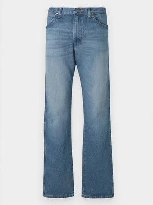 Jeansy Straight Leg Wrangler niebieski denim
