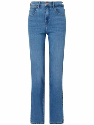 Jeansy Straight Leg Wrangler niebieski