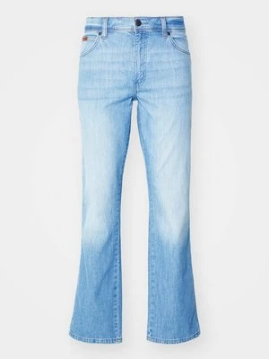 Jeansy Zwężane Wrangler jasnoniebieski denim
