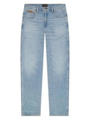 Jeansy Straight Leg Wrangler jasnoniebieski denim