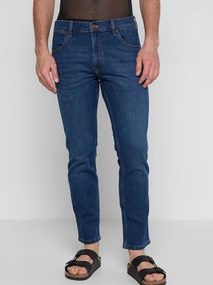 Jeansy Straight Leg Wrangler niebieski