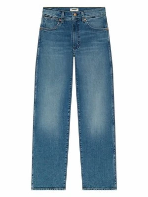 Jeansy Straight Leg Wrangler niebieski denim
