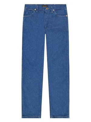 Jeansy Straight Leg Wrangler niebieski denim
