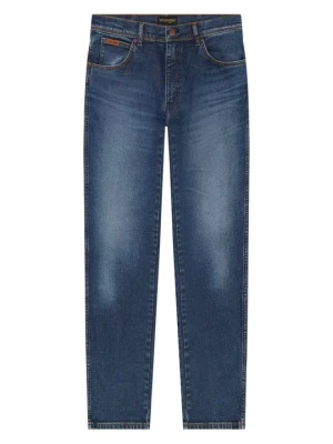 Jeansy Straight Leg Wrangler niebieski denim