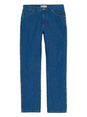 Jeansy Straight Leg Wrangler niebieski denim