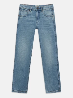 Jeansy Straight Leg Wrangler niebieski denim