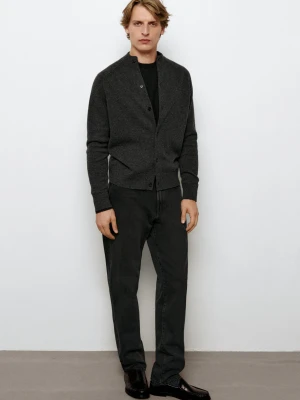 Jeansy Tapered Fit - Brudnoszary - Massimo Dutti - Male