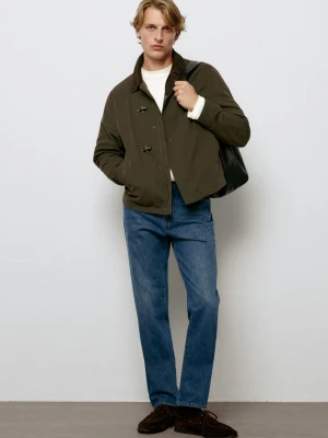 Jeansy Tapered Fit - Ciemnoniebieski - Massimo Dutti - Male