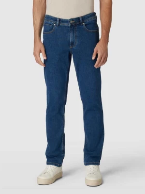 Jeansy termiczne o kroju regular fit w jednolitym kolorze Christian Berg Men