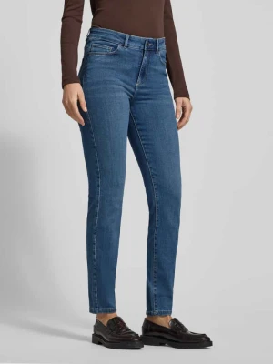 Jeansy w dekatyzowanym stylu o kroju skinny fit Christian Berg Niebieski