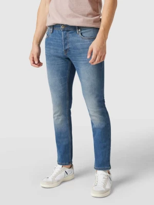 Jeansy w dekatyzowanym stylu o kroju slim fit z niskim stanem jack & jones