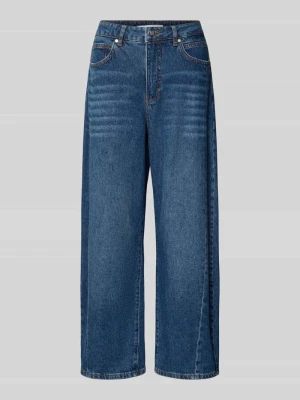 Jeansy w kroju barrel fit model 'Caia' Someday Jeansowy niebieski