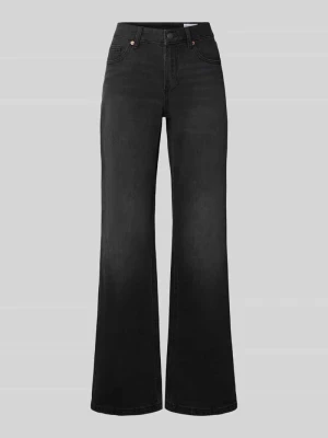 Jeansy w kroju bootcut z mieszanka bawełny model 'ASTA' Vero Moda Antracytowy