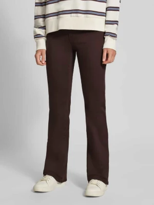Jeansy w kroju bootcut z mieszanka bawełny model 'BLUSH' Only Czekoladowy