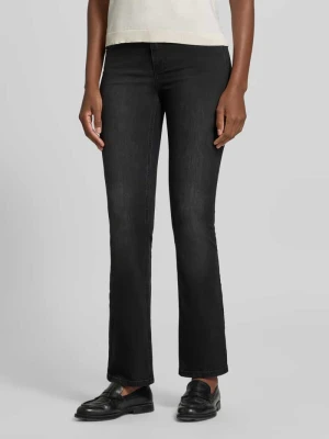 Jeansy w kroju bootcut z mieszanki bawełny model 'LENI' Angels Antracytowy
