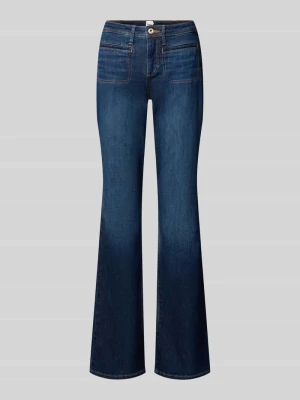Jeansy w kroju bootcut z mieszanki bawełny model 'SHAKIRA' BRAX Granatowy