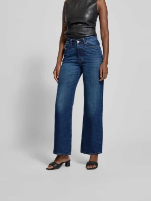 Jeansy w kroju loose fit z 5 kieszeni Diesel Ciemnoniebieski