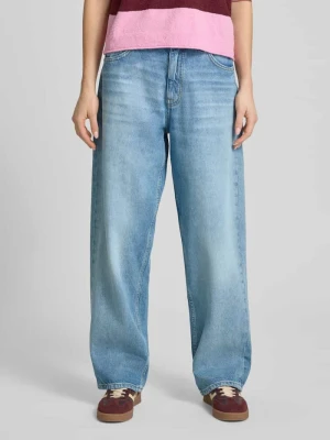 Jeansy w kroju loose fit z czystej bawełny model 'LENI' Hugo Blue