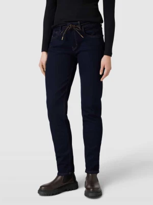 Jeansy w kroju regular fit z paskiem wiązanym model 'MASHA GIRLFRIEND' ROSNER