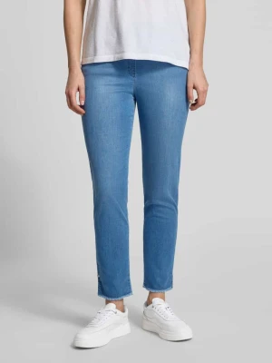 Jeansy w kroju skinny fit z mieszanki bawełny model 'LAVINA FRINGE' Raphaela By Brax