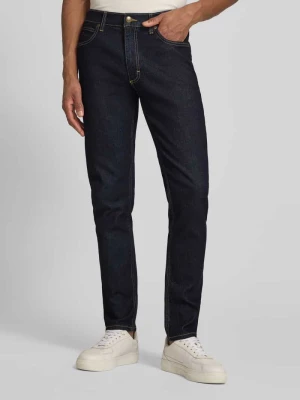 Jeansy w kroju slim fit w fasonie 5-kieszeniowym model 'LUKE' Lee