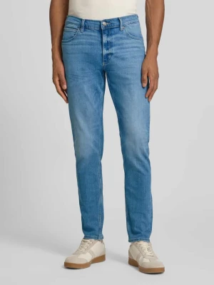 Jeansy w kroju slim fit w fasonie 5-kieszeniowym model 'LUKE' Lee