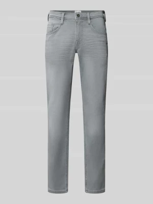 Jeansy w kroju slim fit z kieszeniami wpuszczanymi Model 'Oregon' Mustang Jasnoszary