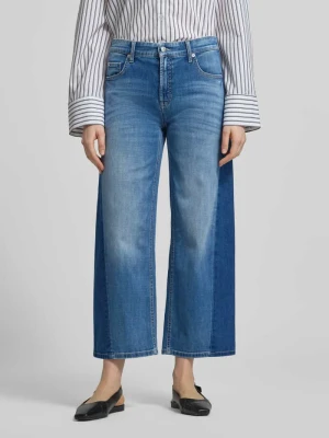 Jeansy w kroju wide fit w skróconym kroju Model 'Oria' CAMBIO