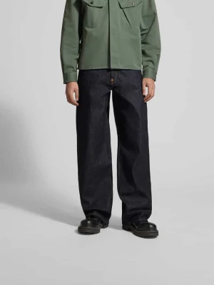 Jeansy w kroju wide fit z czystej bawełny Kenzo Jeansowy niebieski