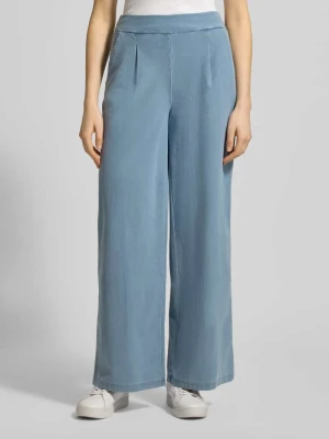 Jeansy w kroju wide fit z elastycznym pasem Model 'KATE' Ichi