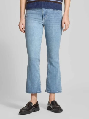 Jeansy w rozkloszowanym kroju w 5 kieszeni Model 'Fly' Liu Jo White