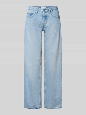 Jeansy Wide Leg w fasonie 5-kieszeniowym model 'EMBER' Topshop