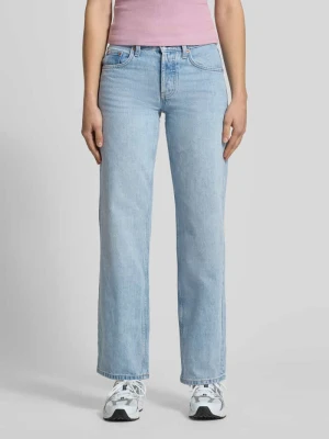 Jeansy Wide Leg w fasonie 5-kieszeniowym model 'EMBER' Topshop