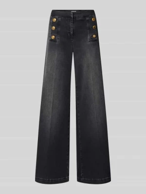 Jeansy Wide & Loose Fit z mieszanka bawełny model 'BRIDGET' SEDUCTIVE Antracytowy