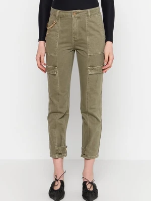 Jeansy workwear Gaudi oliwkowy